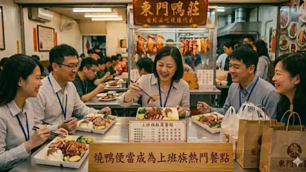 燒鴨便當成為上班族熱門餐點